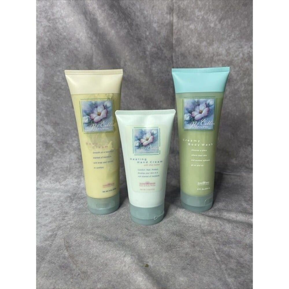 cotton blossom bath and body works set Hand Cream Body Cream Bath Cream Vintage